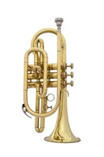 SUPER SOMMER SALE!! Bb FLAT CORNETTRUMPET NEW BRASS FINISH +FREE HARD CASE+M/P