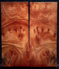 Camphor Burl 177 Knife Scales 5.3"x 2.25"x 1/2" see 100 woods in my store