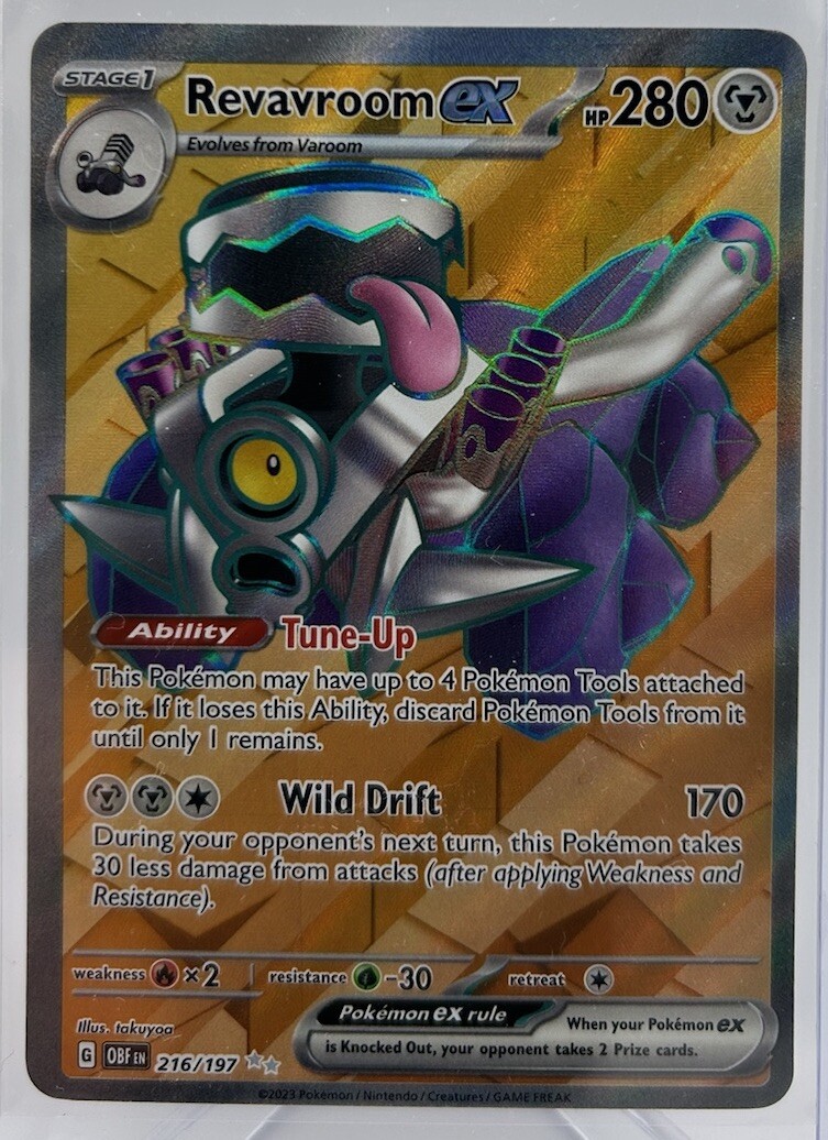 Pokémon TCG - Revavroom ex Obsidian Flame Ultra Rare - 216/197 - NM/M