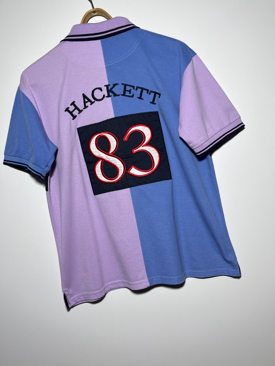 【80s HACKETT LONDON】肉厚ヘビーウェイトウール ダブル j98 Hackett London Rugby 83 Polo Shirt Size L | eBay