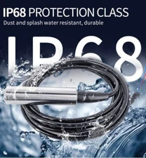 19mm Water Level Sensor Liquid Transmitter Cable Measurement Transducer 4-20mA