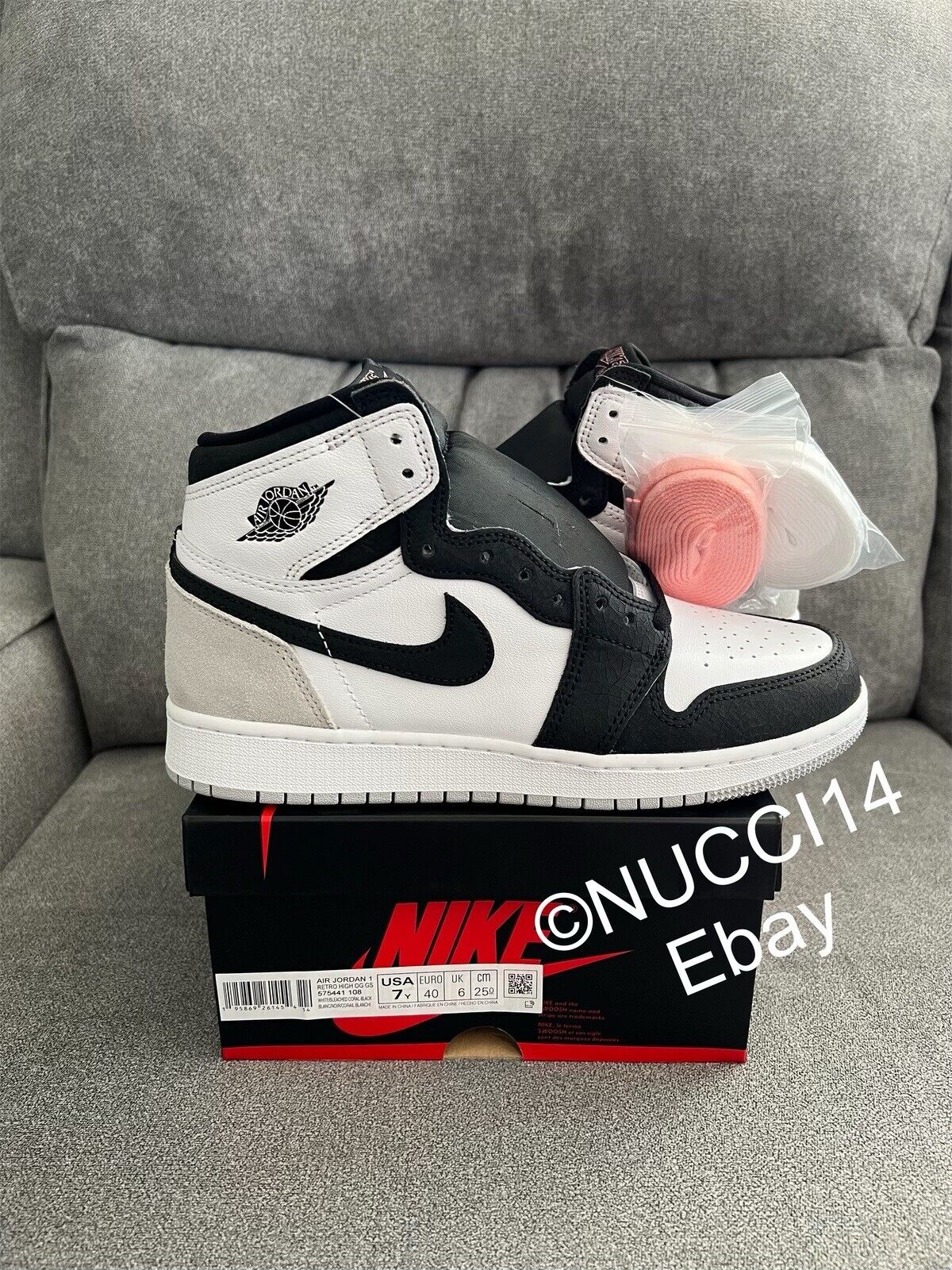 NIKE GS AIRJORDAN１ High OG BLEACHDChoral