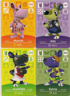 Carte Amiibo Animal Crossing 196 Lippa / Freya [EUR] Série 2 Near Mint