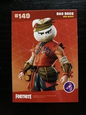 PANINI FORTNITE SERIES 2 BAO BROS EPIC OUTFIT #149 CARD @845