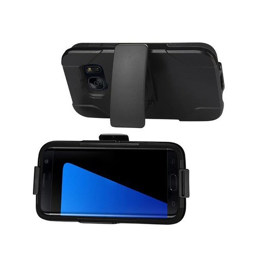 Reiko 3-In-1 Hybrid Heavy Duty Holster Combo Case For Samsung Galaxy Cell Phones - Picture 10 of 20