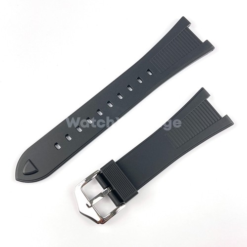 Black 25*12mm Silicone Rubber Watch Strap For Patek Phillip Nautilus 5711 5712 - 第 2/4 張圖片