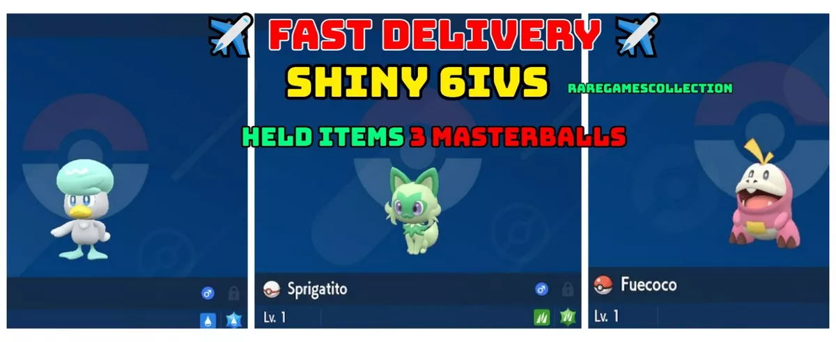 6IV Shiny Sobble Pokemon Sword and Shield Fast Trade 