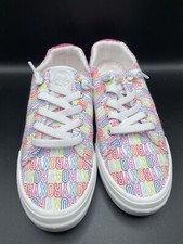 ROXY Shoes Sneakers RG RAE SLIP ON LACES PASTEL LOGO YOUTH SZ 4 ARGS600127