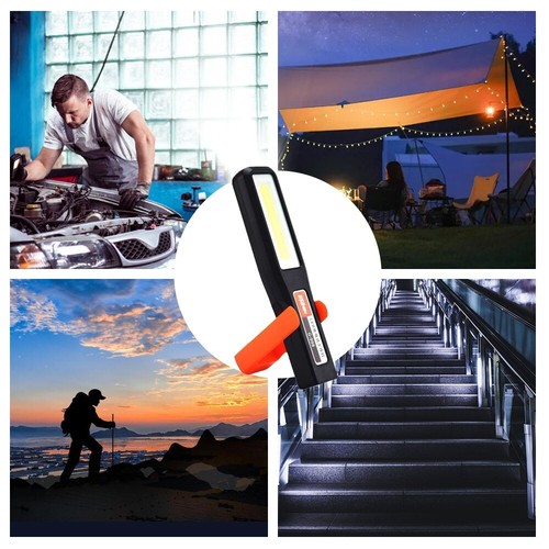 COB LED KFZ Arbeitsleuchte Akku Werkstattlampe Handlampe mit Magnet Stablampe 2x - Bild 15 von 16