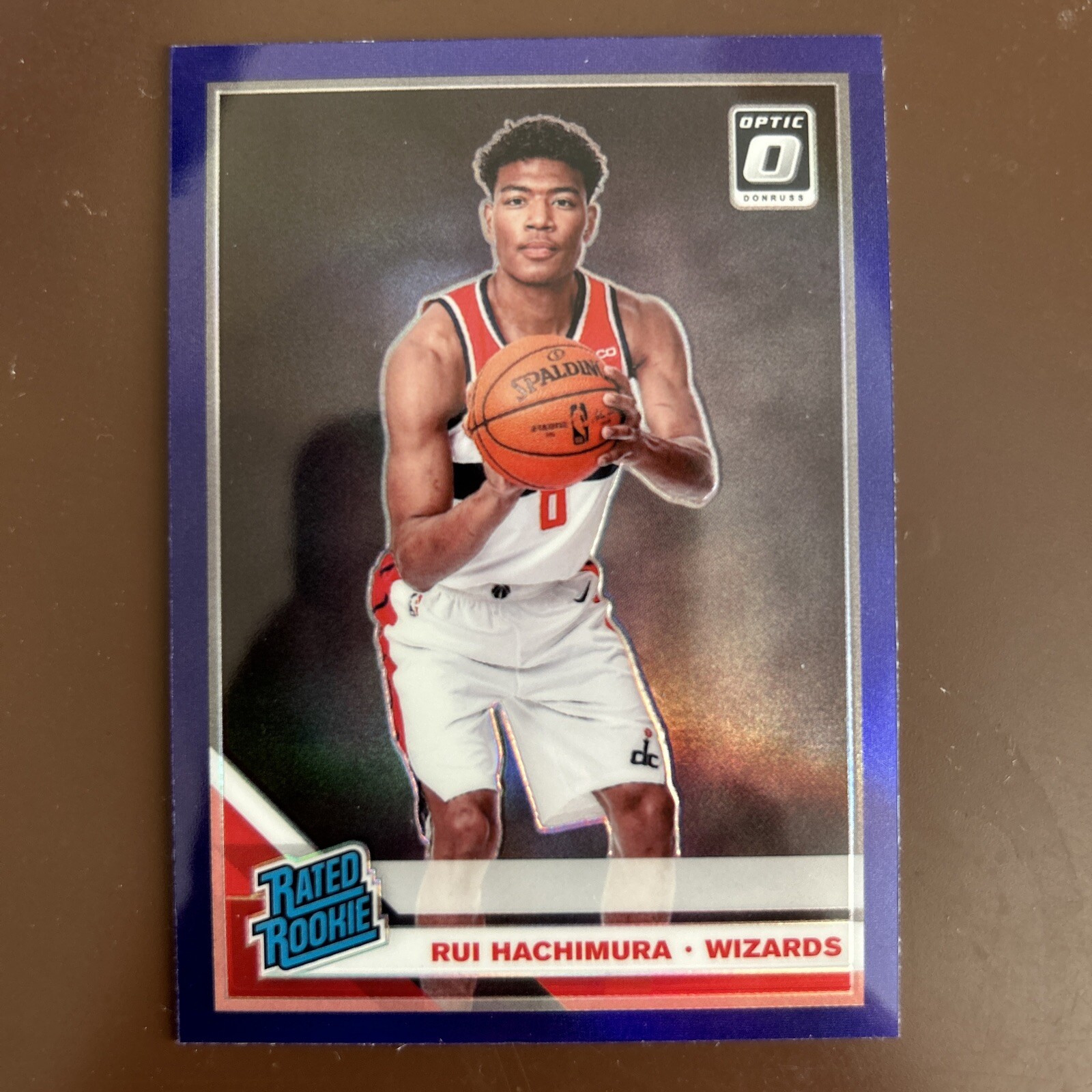 2019-20 Donruss Optic Rui Hachimura Purple Prizm Rated Rookie RC #188