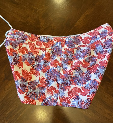 Tommy Hilfiger Blue Red White Swim Shorts Pocket Zip Tie Women’s Size Medium - Picture 19 of 19