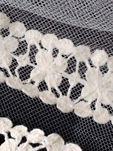 De colección peine bordado con aguja diadema velo de boda 3 niveles 9 pies de largo - Imagen 6 de 12