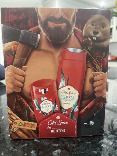 Old Spice Men's Gift Set Shower Gel, Deo Stick Fathers Day Mens Gift - Picture 1 of 2