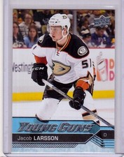 JACOB LARSSON 16/17 Upper Deck UD Young Guns YG Rookie #495 *MINT* Ducks Card