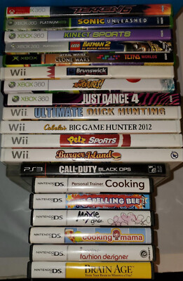 Assorted Preowned Video Games PS3 Wii Xbox Nintendo