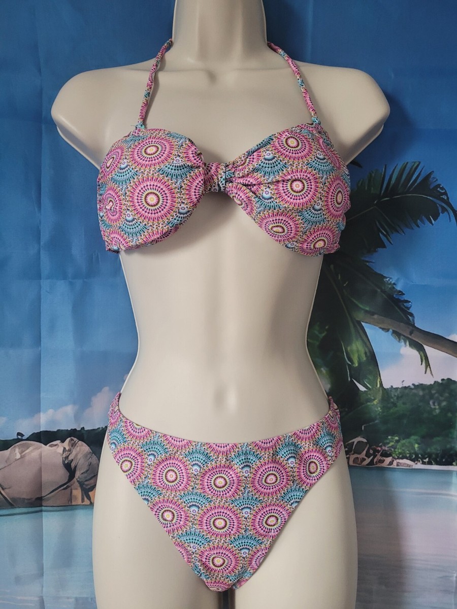 Mint Green And Pink Bikini 👙 From Atmosphere Size 12 UK