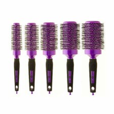Head Jog PURPLE Round Barrel Ceramic Ionic Radial Hair Brushes - 87 88 89 90 91 