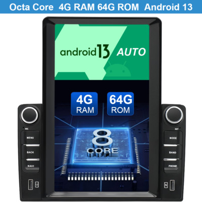 10.1'' Double 2DIN 4G LTE Octa-Core Car GPS Radio Stereo Sat Navi Android 13