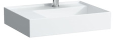 Laufen Kartell countertop basin with overflow, RH 3 tap hole Art H8103350001081