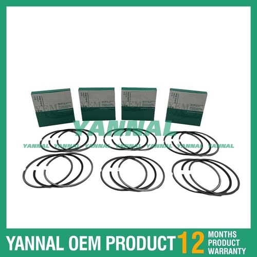 6X New 6D31 Piston Rings Set STD 100mm For Mitsubishi excavator engine - Picture 6 of 6