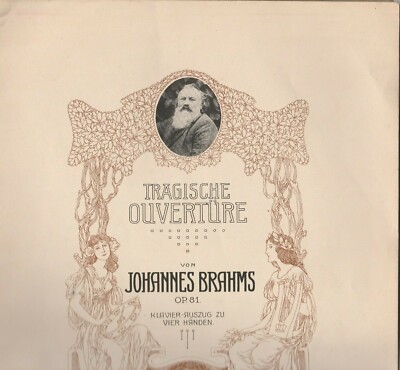 Antiquarische Noten Brahms Universal-Edition 3529 Tragische Ouvertüre 27 Seiten