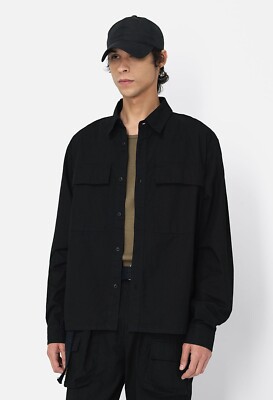 John Elliott Himalayan Work Shirt Black Size 0 / XS NEW