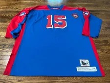 Mitchell & Ness Throwbacks Jersey Men 58 Los Angeles Dons Blue Authentic AAFC