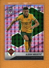 Ajdin Hrustic 2021-22 Mosaic FIFA Choice Purple Prizm RC #149 /49 Australia