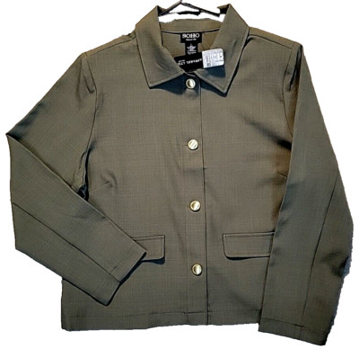 SOHO Apparel LTD New York Dress Jacket Green Women's Large