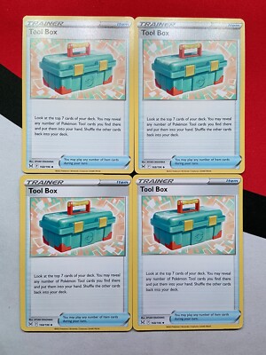 Tool Box Trainer Item 168/196 Lost Origin x4 Pokemon Playset 4x NM | eBay