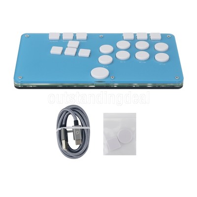 Left-Handed WASD Arcade Controller Fight Stick Game Controller for Hitbox ot25