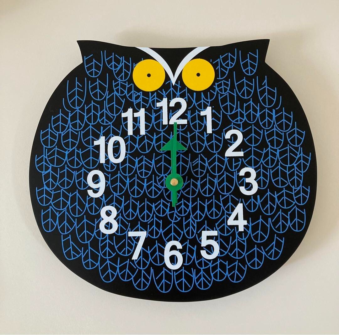 George Nelson Zoo Timer Wall Clock GN901 'Omar the Owl' Design