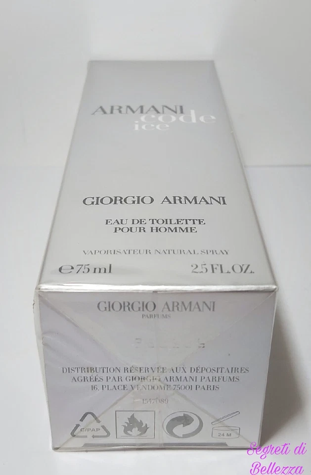 ARMANI CODE ICE EAU DE TOILETTE FÜR HERREN 75 ML SPRAY - Bild 3 von 4