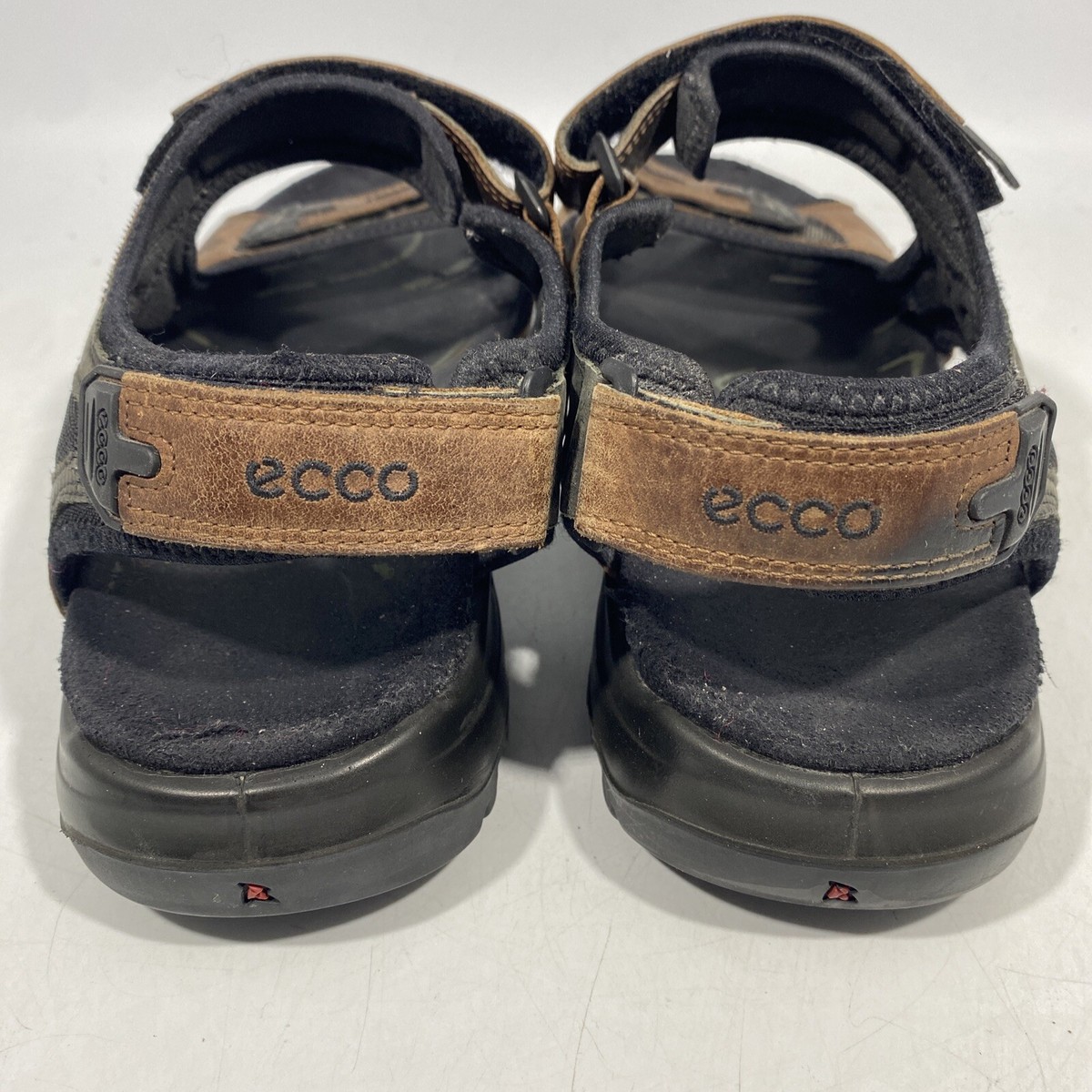 ECCO OFFROAD YUCATAN MEN\'S SANDAL LEATHER BISON BLACK SIZE 46 / US 13.5 Men main image 3