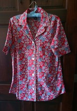 Chaps Ralph Lauren Women’s Red Floral Sleep Nightshirt Size M