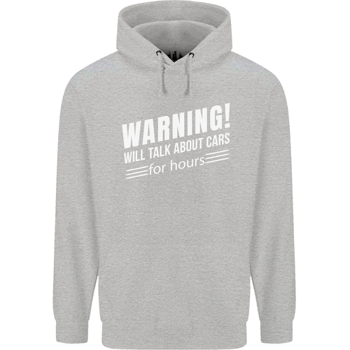 Warning Will Talk About Cars Funny Childrens Kids Hoodie - Picture 55 of 84