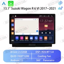 13.1" Android 12 Car Stereo Radio for Suzuki Wagon R6 VI 2017~21 GPS NAV Carplay