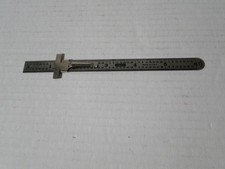 Vintage General #300 Pocket Clip Machinist 6" Stainless Steel Ruler Made In USA