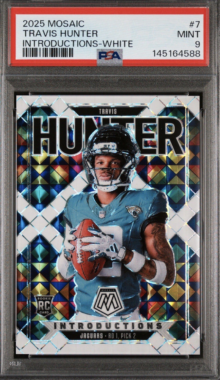 Travis Hunter Panini Mosaic Introductions #7 White