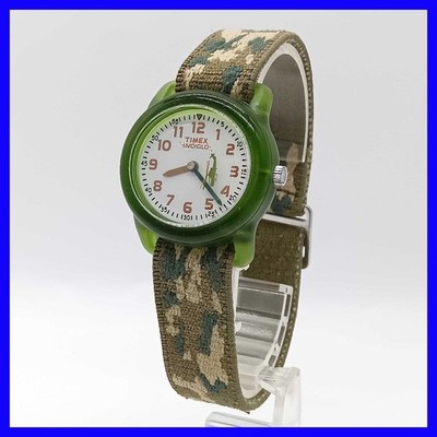 Timex Indiglo Kids Watch Camouflage Helicopter Analog Quartz NB/NA