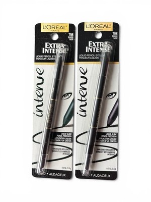 2 Pack L'Oreal Paris Extra Intense Liquid Pencil Eyeliner 798 Black New Sealed