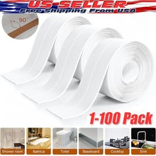 10.5ft PVC Self Adhesive Caulk Sealing Strip Tape For Kitchen Wall Sink Toilet