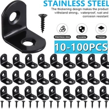 Lot L Bracket Corner Brace Stainless Steel Corner Bracket 90 Degree for Shelves