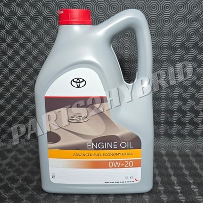 GENUINE TOYOTA PRIUS / PRIUS + ENGINE OIL 0W20 FULLY SYNTHETIC 5L ...