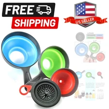 Canning Funnel with Strainer - Wide Mouth Food Funnels for Kitchen Use - Maso...