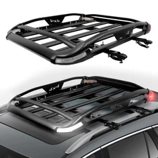 50" Roof Rack Cargo Top Luggage Storage Holder Carrier Basket Universal For SUV