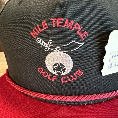 Vintage Nile Temple Shriners Golfschläger Mütze Seil Snapback Cap Texace Seattle 80er - Bild 2 von 13