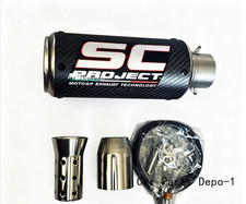 Exhaust Sc Project Carbon Fiber Universal Motorcycle Muffler New Exhaust Sc Project Carbon Fiber Universal Motorcycle Muffler New