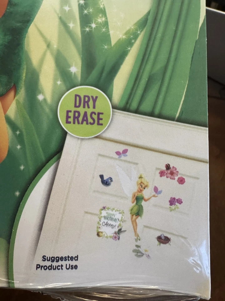 TINK Disney Fairies Tinker Bell Decoraciones Movibles Grandes Pegatinas Reutilizables NUEVO Foto 4 de 4