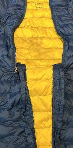 L.L. Bean Baby 12 - 18 Months Snowsuit Bunting One Piece Downtek Goose Down - Picture 4 of 6